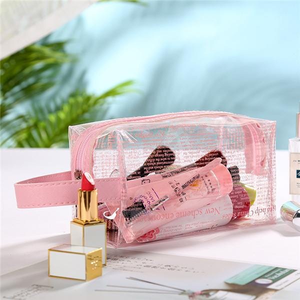 Trousse de toilette transparente journal - Image 4