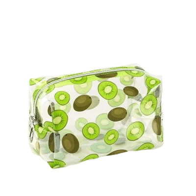 Trousse de toilette transparente kiwi