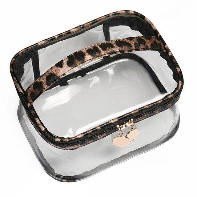Trousse de toilette transparente léopard - Image 2
