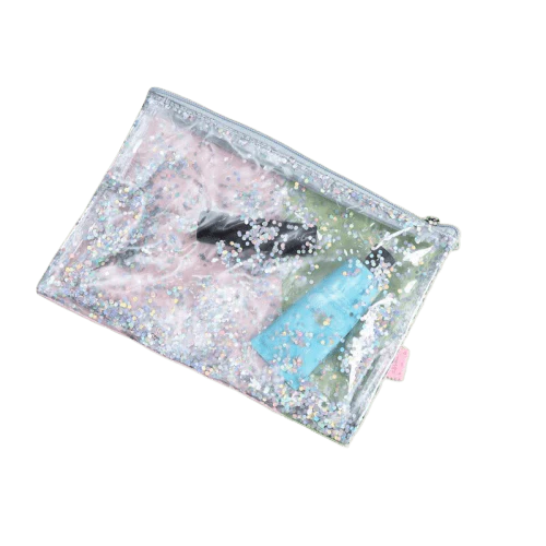 Trousse de toilette transparente paillette - Image 3