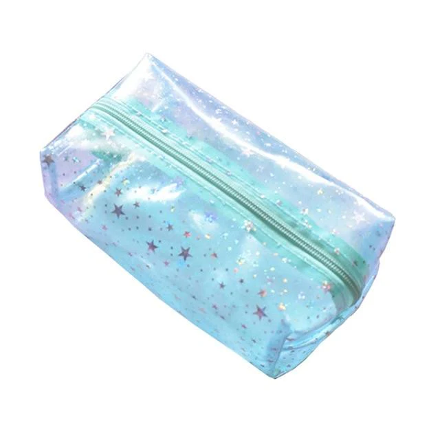Trousse de toilette transparente paillette étoile - Image 2