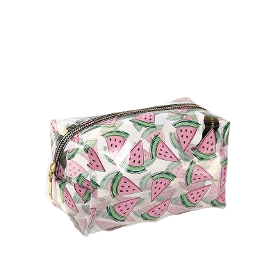 Trousse de toilette transparente pastèque