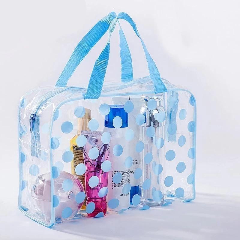 Trousse de toilette transparente points - Image 4