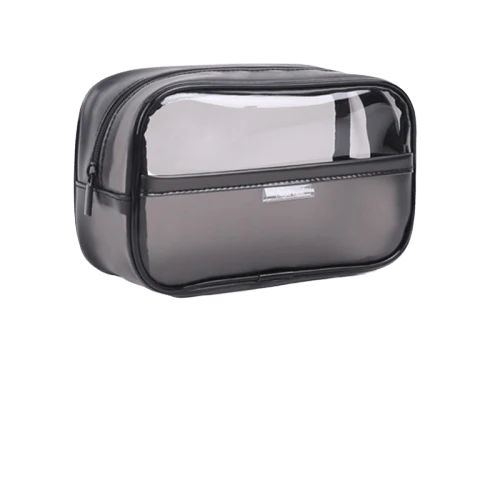 Trousse de toilette transparente séparation - Image 2